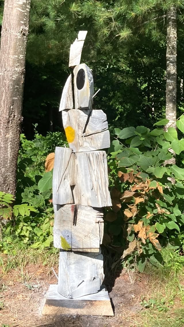 "Big Bang" wooden sculpture by Robert Brady in development