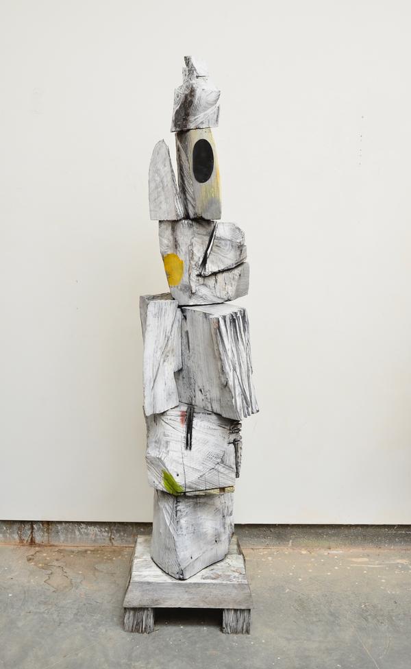 "Big Bang" wooden sculpture by Robert Brady from Donna Seager Fine Art